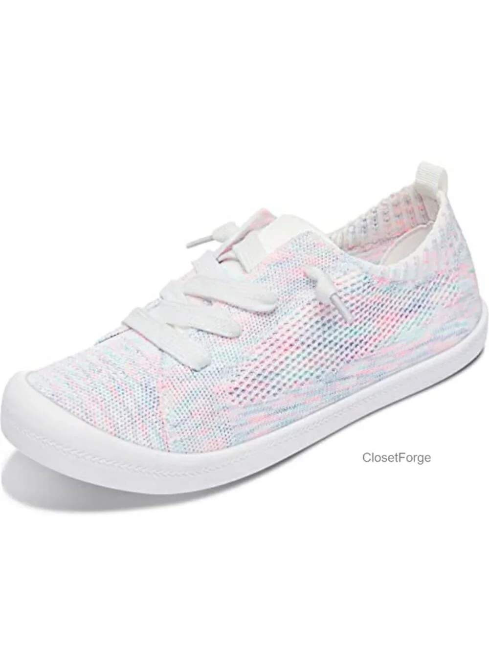 Women's Knit Slip-On Sneakers Lightweight Breathable Mesh Walking Shoes Elastic